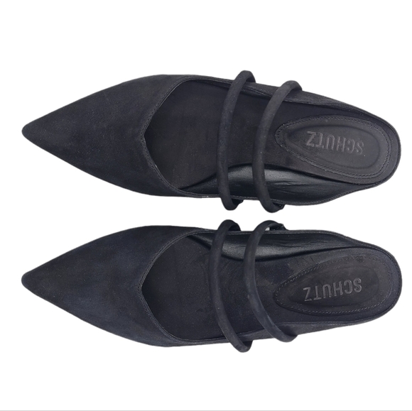6B - Schutz | Cinderia Pointed Toe Flat Mule - Picture 4 of 10
